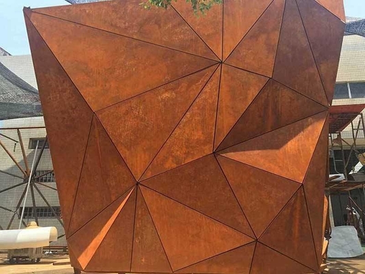 Подгонянное на открытом воздухе corten стальная яма огня corten стальные дополнительные яма крупного пожара и шар воды