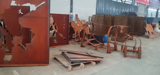 На открытом воздухе металлические листы SPA-H устойчивые Corten с ржавым финишем